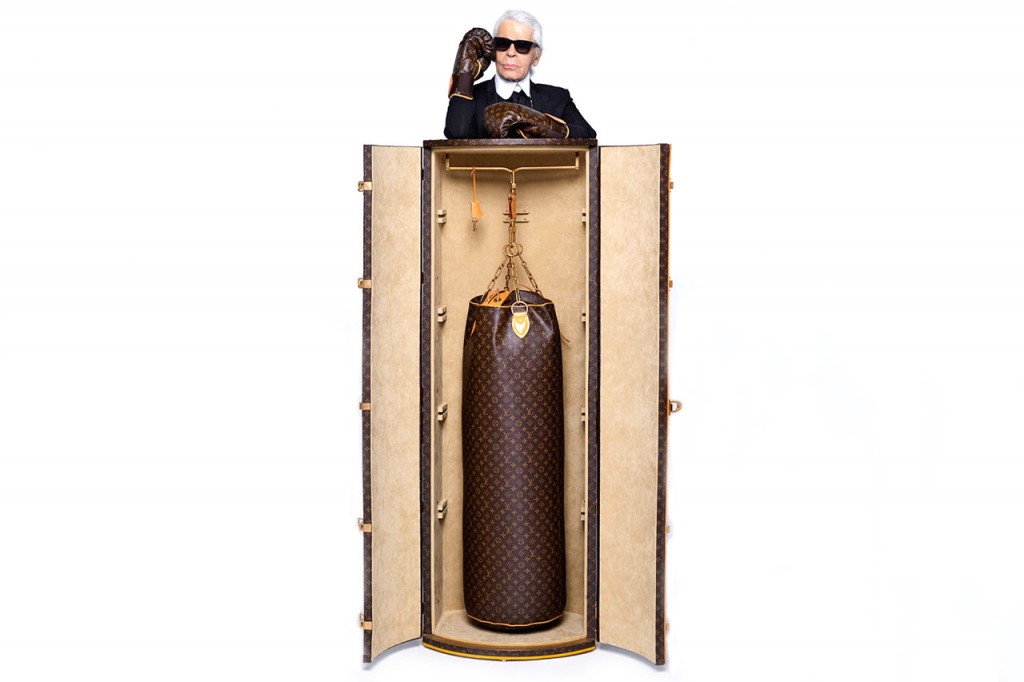 Karl Lagerfeld designs $ 175.000 punching bag for Louis Vuitton
